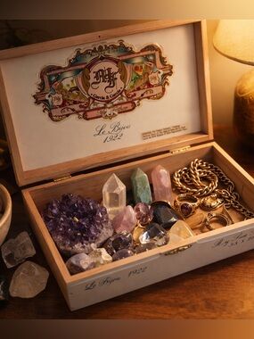 My Father Cigars Le Bijou 1922 Cedar Box Wooden Storage Jewelry Keepsake